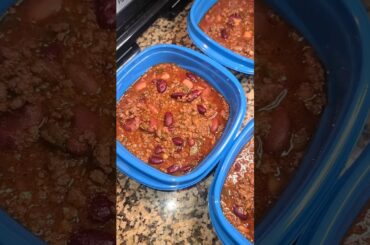 Chili Prep #mealprep #foodie