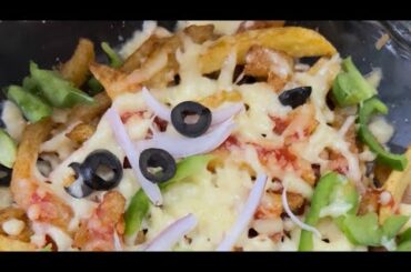 Easiest loaded fries recipe || Chicken & cheese loaded fries || CHILIBITES