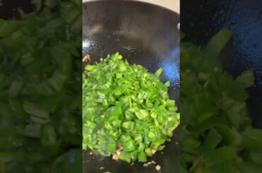 Easy Stir Fry Green Chili w/ Minced Meat #easyrecipe #easycooking #shorts #just mayan