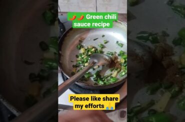 green chili sauce recipe #shorts #youtubeshort #trendingonyoutube #bandeyarey #recipes #greenchilli
