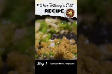 How to Make Walt Disney's Famous Chili (Easy Recipe) #shorts #disneyland #waltdisney #disneyshorts