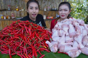 Chicken leg crispy with chili cook recipe - Amazing cooking