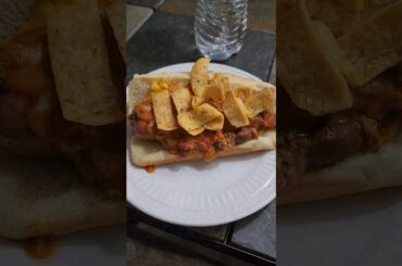 Delicious Chili cheese frito coney! who needs sonic #foodlover #chilicheese #fritos #shorts #yummy