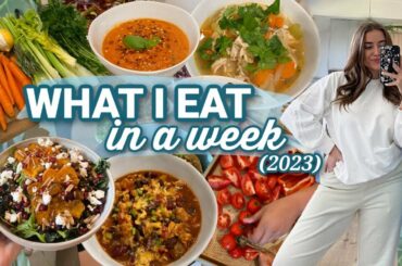 WEEK OF EASY DINNERS! *realistic* healthy meal ideas for winter! | morgan yates