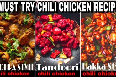 3 Chili Chicken Best Recipes | Chinese Chili Chicken Recipes | Hina Akram Rao