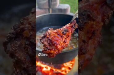 Honey Chili Oil Chicken Wings Recipe | Over The Fire Cooking by Derek Wolf