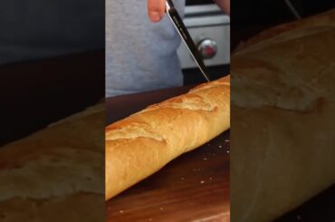 I stuffed a French Baguette with chili meat sauce and cheese - STUNNING #bbq #shorts #baguette