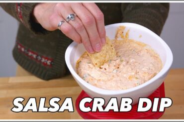 Salsa Cream Cheese Crab Dip Recipe - From The Side Of The Fridge