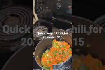 Vegan Chili for 20 under $15 #chili #vegan