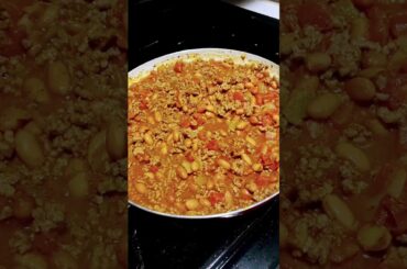One Skillet Chili | Camper Cooking | Easy Chili Recipe #blackstoneproducts #easyrecipes