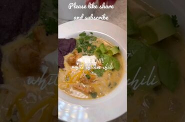 White Chicken Chili ! #chili #EasyRecipe#FoodTok #short #comfortfood #shorts #shortyoutube #chicken