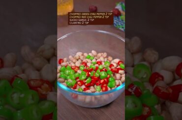 EASY & QUICK SOUR AND SPICY PEANUTS RECIPE #recipe #chinesefood #peanut #snack #shorts #cooking