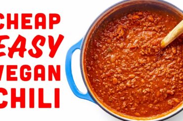 How Much Vegan Chili Can I Make for $36?