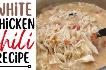 Slow Cooker White Chicken Chili Recipe | Instant Pot Slow Cook Setting | RV Cooking