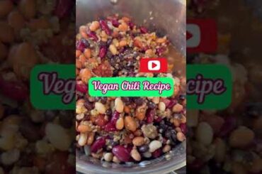 Best vegan chili #recipes #vegan #chili #highprotein #yummy #fyp #veganrecipe #beans #healthyfood