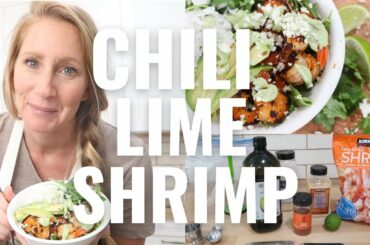 EASY Chili Lime Shrimp Bowl Recipe