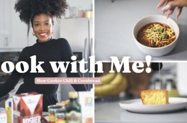 Cook & Chat Vlog: Slow Cooker Chili & Cornbread