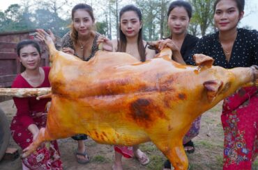 Pork roasted with chili sauce cook and eat recipe - Amazing video