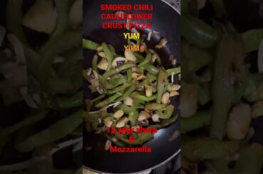 DUMPSTER CAULIFLOWER CRUST PIZZA WITH SMOKED HOMEMADE CHILI #viralvideo