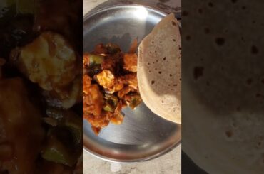 Delicious chili Paneer and roti restaurant style #shorts #youtubeshorts