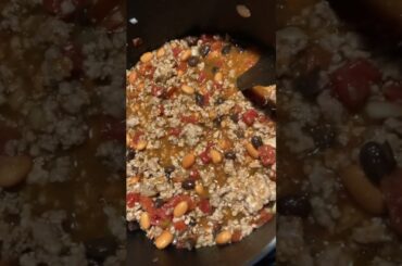 Making homemade chili for the Eagles game