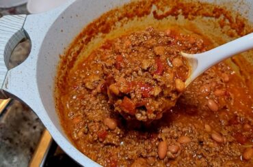 EASY chili recipe for dinner #food
