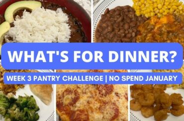 Week 3 Pantry Challenge Meals | New Black Bean Chili Recipe | Easy Dinner Ideas!