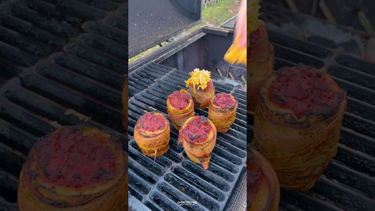 Chili Cheese Potato Volcanoes Recipe Over The Fire Cooking by Derek