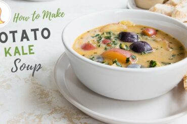 EASY Vegan Potato Kale Soup | plant-based, gluten-free, healthy | Chef Ani
