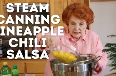 Steam Canning Pineapple Chili Salsa