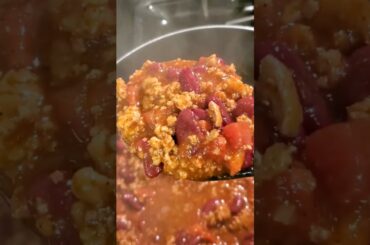 Super Easy Chili Recipe! #shorts #chili #superbowlfood
