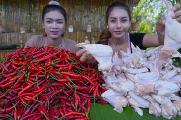 Chicken wings crispy with chili cook recipe and eat - Amazing cooking
