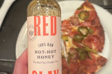Just wanted to make sure hot honey was on y’all’s radar. This is heavenly. Not too spicy. But hot.