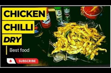chicken chilli dry recipe /How to make chicken chilli dry