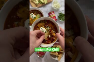 Instant Pot Chili! #shorts #chili #recipe