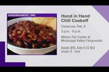 Weekend preview: Hand in Hand Chili Cook-off visits Mississippi Valley Fairgrounds Saturday