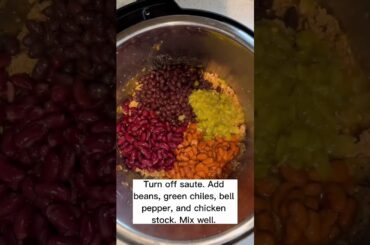 Healthy Instant Pot Chili | Great for Super Bowl #shorts #superbowl #instantpot