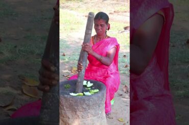 Raw Mango with Spicy Green Chili Recipe #shorts