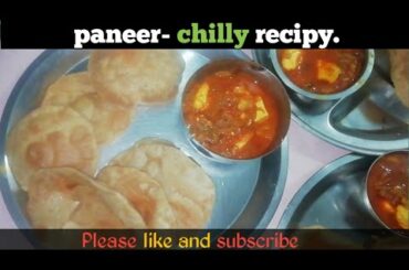 Paneer chili recipe