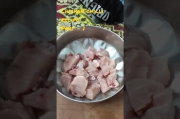 Dry chicken chili recipe by a cute baby #shortsfeed #shortvideo how to make Chilli chicken recipe
