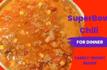 15 min Super Bowl Chili Recipe Quick And Easy To Make..