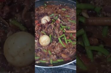Chilli Con Carne with Green  Beans #shortsfeed #asmr