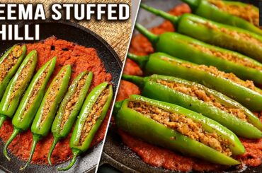 Keema Stuffed Chilli | Murgh Bharwa Mirch | Chicken Keema Recipe By Smita Deo | Get Curried