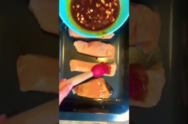 Easy and healthy recipe | Salmon in sweet chili sauce #shorts #food #recipes #salmon