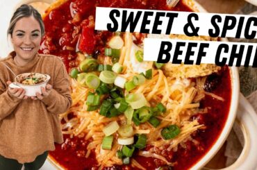 Sweet and Spicy Chili (My Husband's Recipe!!)