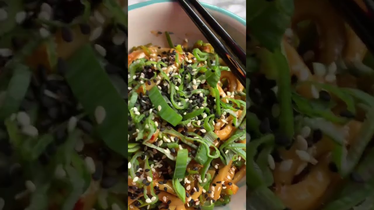 Chili Garlic Udon Noodles Udon Nudeln udonnoodles 