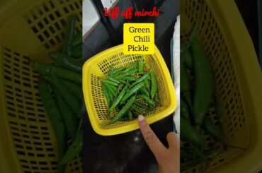#shorts my maid asked for mirchi achar, i made instant green chilli pickle in apple cider vinegar