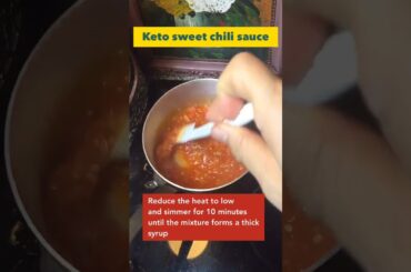 Keto sweet chili sauce recipe #recipe