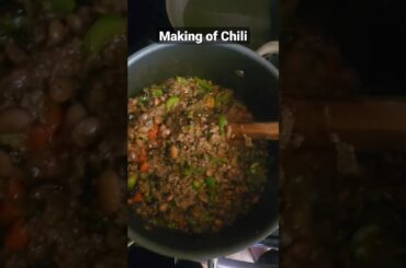 Making of chili #chili #beef #beefrecipe #shortsvideo #shorts #food #viral #beans #foodie
