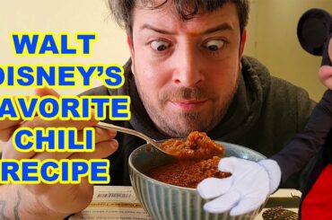 Walt Disney's Favorite Chili Recipe